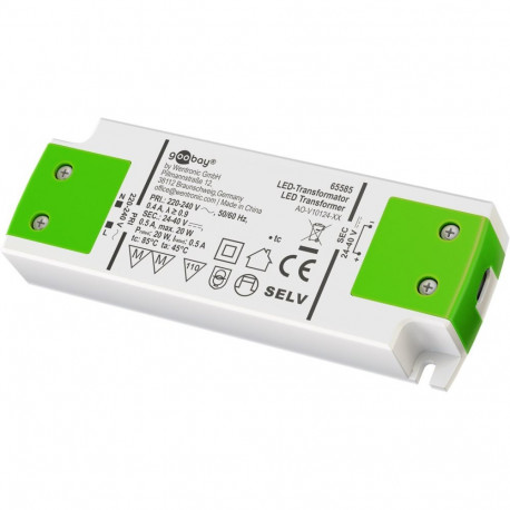 Goobay Constant Current LED Transformer 500 mA, 20 W, Superflat