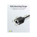 Goobay CAT 6 pikenduskaabel, S/FTP (PiMF), must 1 m