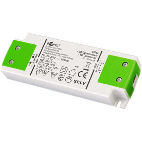 Goobay konstantvoolu LED trafopinge 350 mA, 20 W