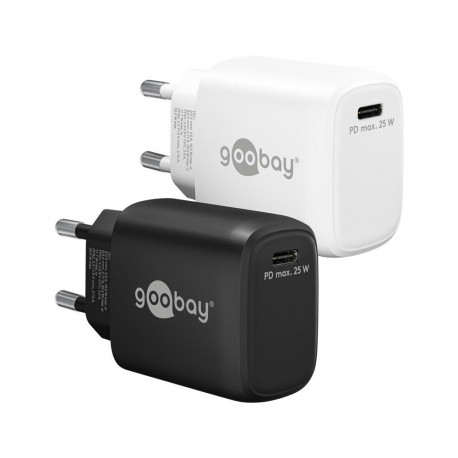 Goobay USB-C™ PD GaN kiirlaadija (25 W) valge