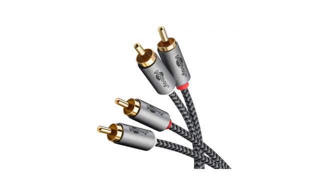 Goobay Stereo RCA Cable, 0.5 m 0.5 m
