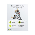 Goobay stereo RCA kaabel, 0,5 m