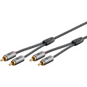 Goobay Stereo RCA Cable, 0.5 m 0.5 m
