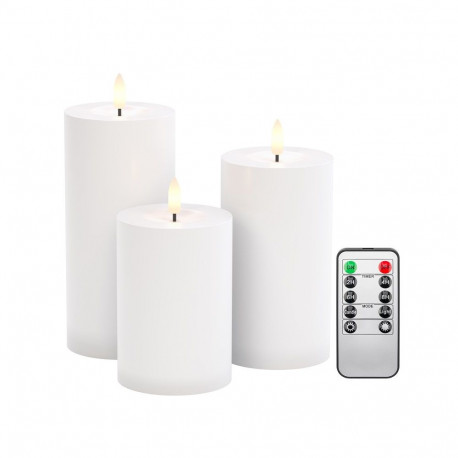 Goobay Set of 3 LED Candles "Outdoor"