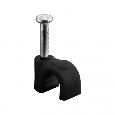 Goobay Cable Clip 5 mm, black 5 mm
