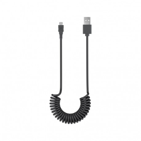 Goobay Micro-USB Charging and Sync Cable, Spiral Cable