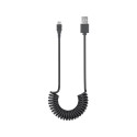 Goobay Micro-USB Charging and Sync Cable, Spiral Cable