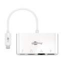 Goobay USB-C™ multiport-adapter HDMI™ ja Etherneti jaoks, PD, valge