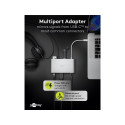 Goobay USB-C™ Multiport Adapter in Aluminium 1 pc. in cardboard box