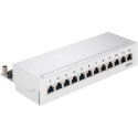 Goobay CAT 6 Mini/Desktop Patch Panel, 12 Port grey