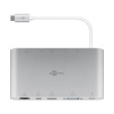 Goobay USB-C™ Multiport Adapter in Aluminium 1 pc. in cardboard box