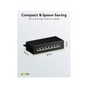 Goobay CAT 6 Mini/Desktop Patch Panel, 8 Port black