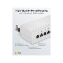 Goobay CAT 6a Mini Desktop Patch Panel, 8 Port grey