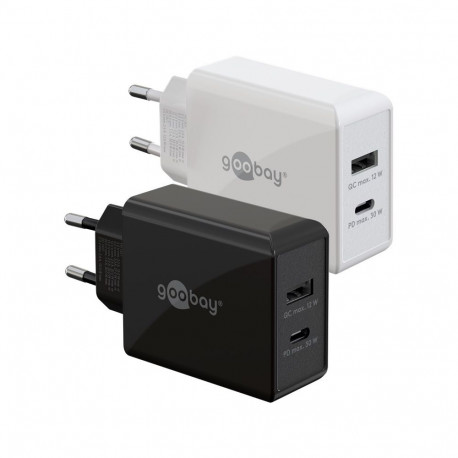 Goobay USB-C™ PD Dual Fast Charger (30 W) white white