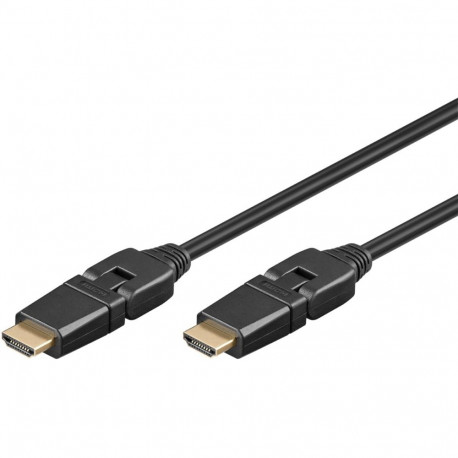 Goobay HDMI-kaabel High Speed with Ethernet 360° 2m
