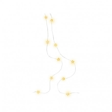 Goobay 20 LED Silver Wire Fairy Lights "Stars"