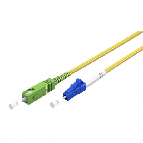 Goobay Fibre-optic Cable (FTTH), Singlemode (OS2) Yellow,(Simplex) 3 m
