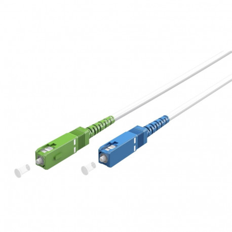 Goobay Fibre-optic Cable (FTTH), Singlemode (OS2) White,(Simplex) 15 m