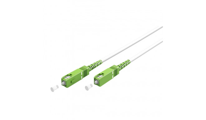 Goobay Fibre-optic Cable (FTTH), Singlemode (OS2) White,(Simplex) 2 m