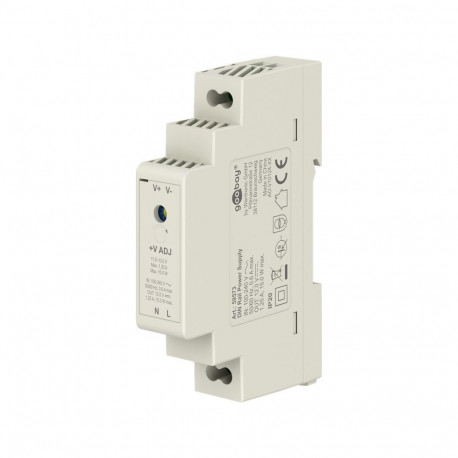 Goobay DIN Rail toiteplokk 12 V (DC), 1.25 A, 15 W