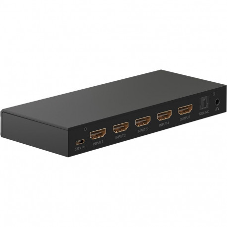 Goobay HDMI™ lüliti 4-ühele heliväljundiga