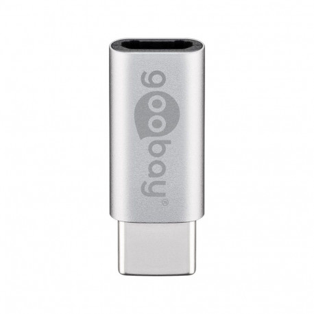 Goobay USB-adapter Micro-USB - USB-C, hõbedane