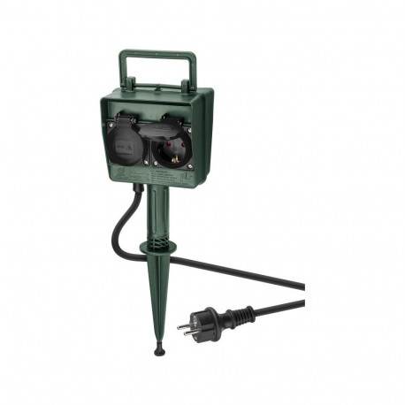 Goobay Garden Socket 4-Way with Ground Spike