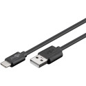 Goobay USB 2.0 kaabel (USB-C™ – USB A), must 0,5 m