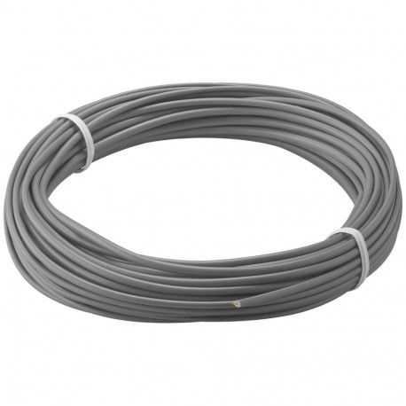 Goobay Insulated Copper Wire, 10 m, grey