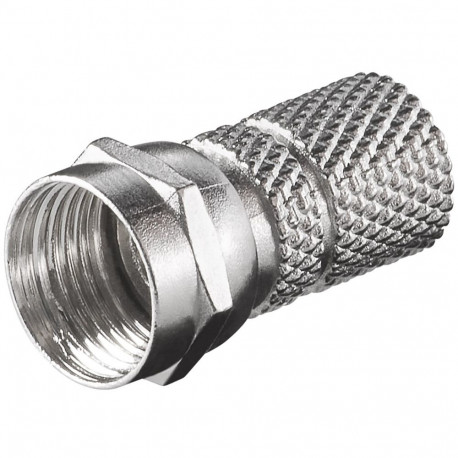 Goobay Twist-On F-Connector 7.3 mm zinc (100 tk)