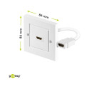 Goobay HDMI™ Wall Socket, gold-plated