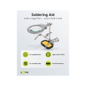 Goobay Soldering Aid with Magnifying Glass - Third Hand