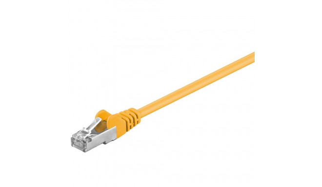 Goobay CAT 5e Patch Cable, F/UTP, yellow 0.5 m