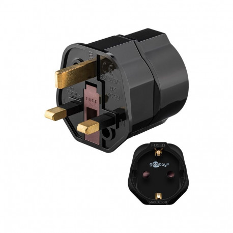 Goobay reisadapter Euroopa–UK, must