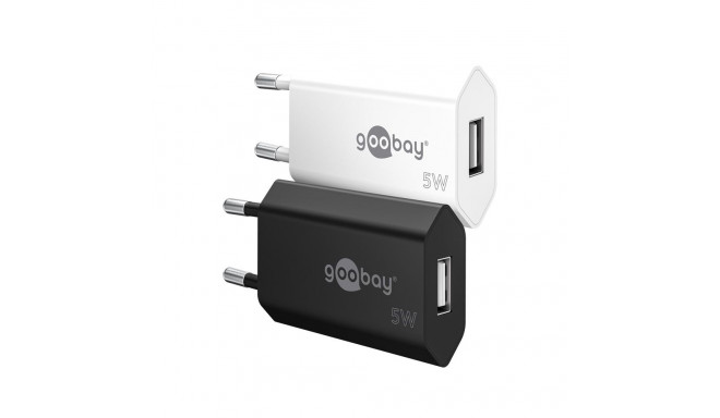 Goobay 5 W USB-A must laadija