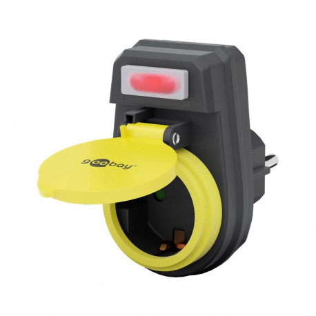 Goobay Safety Socket with Switch, Splash-proof