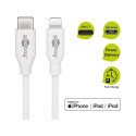 Goobay Lightning USB-C™ laadimis- ja sünkroonimiskaabel, 1 m, valge