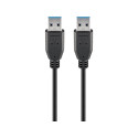 Goobay USB-A kaabel, USB 3.0, 1.8 m, must 1.8 m