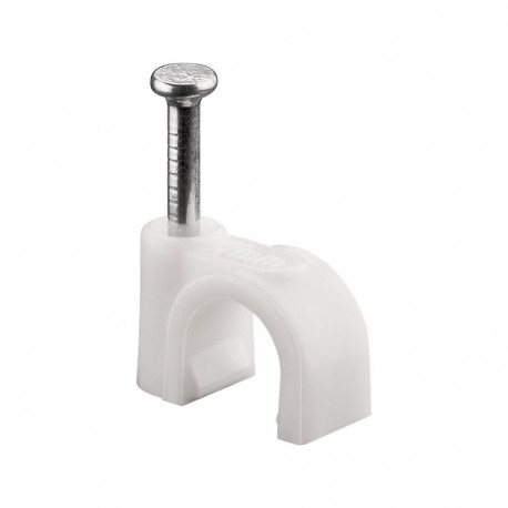 Goobay Cable Clip 7 mm, white 7 mm