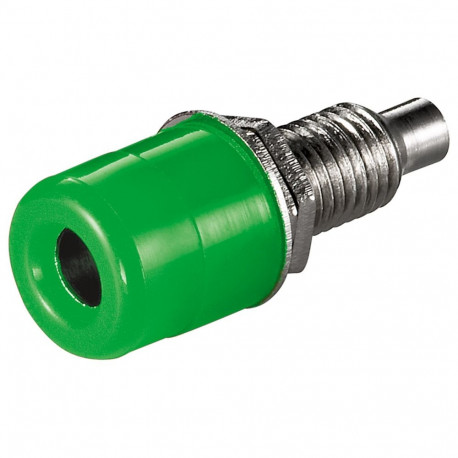 Goobay Banana Chassis Socket with Screw green (10 tk)