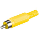 Goobay RCA pistik kollane