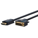 Clicktronic DVI–HDMI adapterkaabel 7,5 m