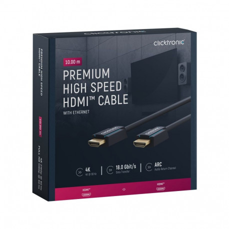 Clicktronic High Speed HDMI-kaabel Ethernetiga 10 m