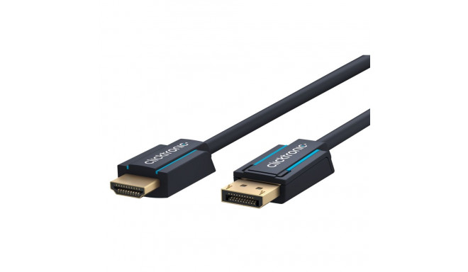 Clicktronic aktiivne DisplayPort–HDMI adapterkaabel 2 m