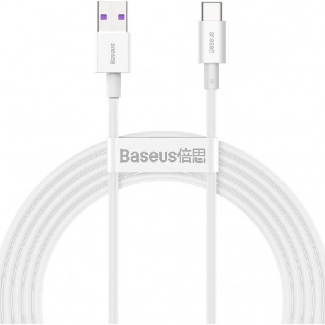 CABLE USB TO USB-C 2M/WHITE CATYS-A02 BASEUS