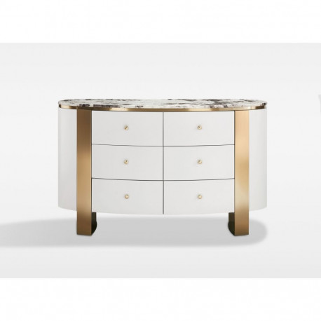 Puhvetkummut Stilig, valge/kuldne