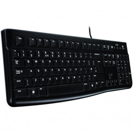LOGITECH K120 Corded Keyboard - BLACK - USB - RUS - B2B