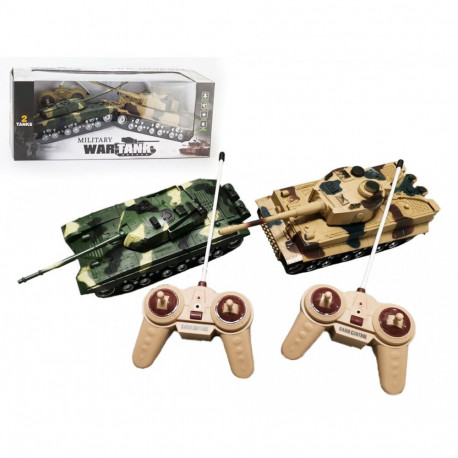Dwa czołgi walczące zdalnie sterowane r/c