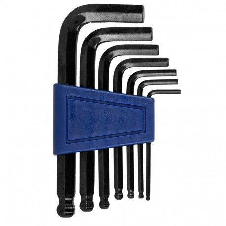 Klucze imbusowe kpl. szt.7, z kulką 2,5-10mm