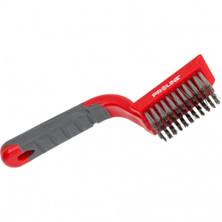 Szczotka druciana - roostevaba teras, 5x11 rida, 180mm, proline